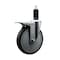 Service Caster 6'' Thermoplastic Rubber Swivel 1-1/4'' Expanding Stem Caster Total Lock Brake SCC-EXTTL20S614-TPRB-114 - alternate 1